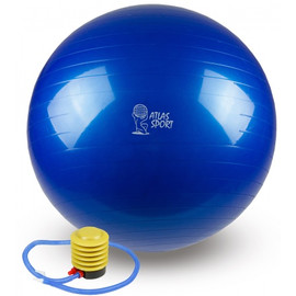 Мяч гимнастический фитбол с насосом 75 см Синий