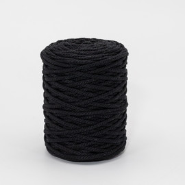 Шнур хлопковый вязаный 3 мм (111)-черный