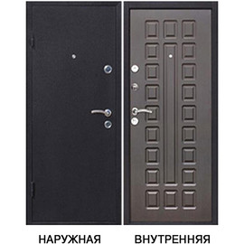 Дверь входная Йошкар левая медный антик - венге серый 860х2050 мм