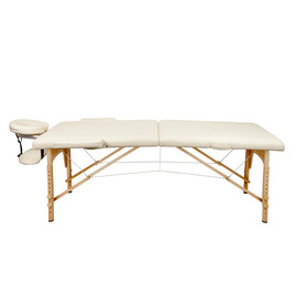 Массажный стол Atlas Sport складной 2-с 60 см деревянный (бежевый)