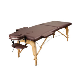 Массажный стол Atlas Sport складной 2-с деревянный 70 см (темно-коричневый)