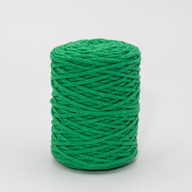 Шнур хлопковый вязаный 3 мм (121)-зеленый