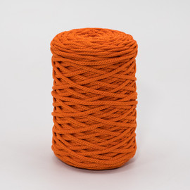 Шнур хлопковый вязаный 3 мм (125)-оранжевый