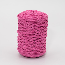Шнур хлопковый вязаный 3 мм (129)-розовый