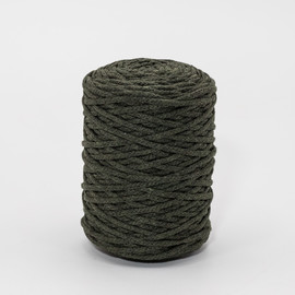 Шнур хлопковый вязаный 3 мм (131)-темный хаки