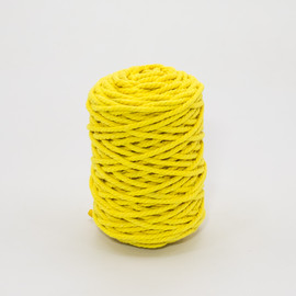 Шнур хлопковый крученый 3 мм (123)-желтый