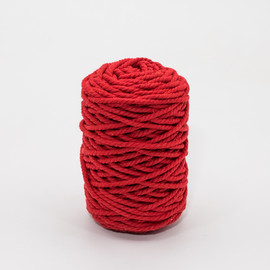 Шнур хлопковый крученый 3 мм (126)-красный