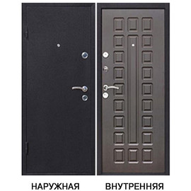 Дверь входная Йошкар левая медный антик - венге серый 960х2050 мм
