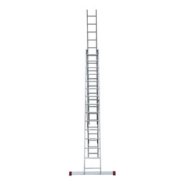 Лестница трансформер Новая высота NV 100 трехсекционная алюминиевая 3х15 профессиональная