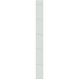 Стеновая панель ПВХ Век Ландыш Рипс фон 2700х250 мм