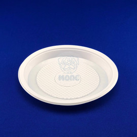 Тарелка десертная одноразовая пластиковая диаметр 165мм белая 100/2400